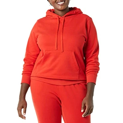 Immagine di Amazon Essentials Felpa con Cappuccio in Pile (Taglie Forti Disponibili) Donna, Rosso, L