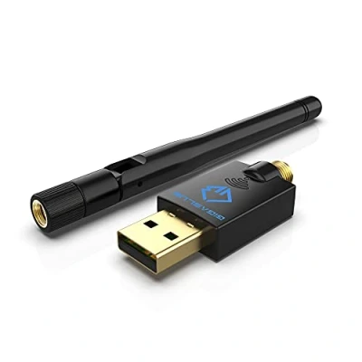 Immagine di GigaBlue Ultra 600Mbps W LAN 2.4 &amp; 5 GHz USB 2.0 WiFi Dual Band Adapter 5GHz+2.4GHz 1x 5dBi High Speed 802.11ac Wireless Netzwerk Empfänger für Windows/Mac OS/Linux