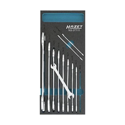Immagine di Hazet 163 377/11 Kit chiavi a forchetta doppie 11 parti 6 32 mm DIN 3110, ISO 10102