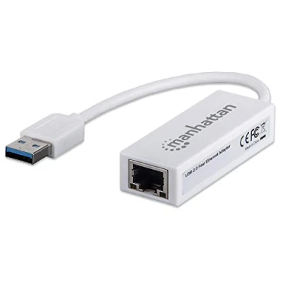 Immagine di Manhattan 506731 cavo di interfaccia e adattatore USB 2.0 RJ 45 Bianco