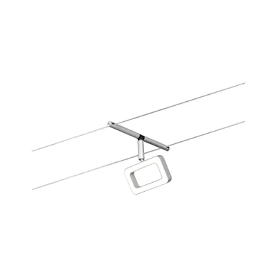 Immagine di Paulmann 94482 Faretto singolo a LED, 1 x 4,8 W, bianco caldo, cromato opaco, plastica cromata, metallo, sistema di illuminazione 3000 K
