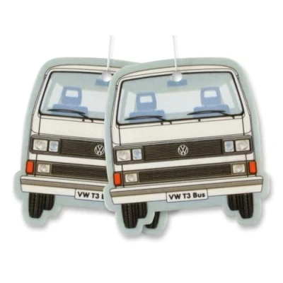 Immagine di BRISA VW Collection Volkswagen Deodorante per Auto Profumatore Fragranza Campervan T3 Bus design (Pina Colada/Bianco/Set di 2)