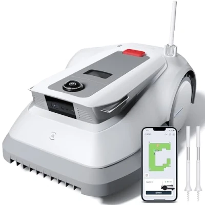 Immagine di ECOVACS GOAT G1 800 robot tagliaerba 800mq senza filo perimetrale, Rasaerba con mappatura automatica, posizionamento Banda Ultra Larga+Vision+GPS, gestione di 16 zone, pendenza fino al 45%