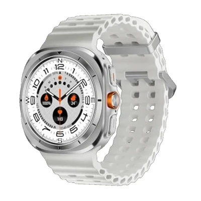 Immagine di XINDADA 2024 New S7 JS Watch 7 Ultra 1:1 47mm Smartwatch AMOLED Screen Bluetooth Call IP68 Waterproof Mens Smart for Android iOS (White)