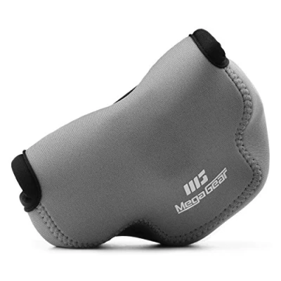 Immagine di MegaGear MG1357 Olympus OM D E M10 Mark III, II (14 42mm EZ Lens) Ultra Light Custodia in Neoprene per Fotocamera Grigio