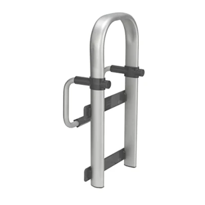 Immagine di Wenko Vasca da Bagno Aiuto entrata Secura Premium Maniglione di Sicurezza, Regolabile Argento Opaco