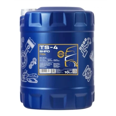 Immagine di MANNOL TS 4 Shpd 15 W 40 API ci 4/CH 4/cg 4/CF Flash 4/CF/SL Olio Motore, 10 Litri
