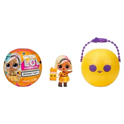 Immagine di L.O.L. Surprise! Spooky Party Pumpkin Pretty Edizione Limitata con 7 Sorprese Confezione A Forma di Zucca per Dolcetto O Scherzetto Collezionisti E Bambini età 4+