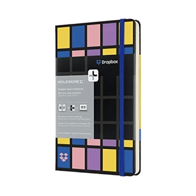 Immagine di Moleskine Carnet Dropbox grand format pages blanches noir