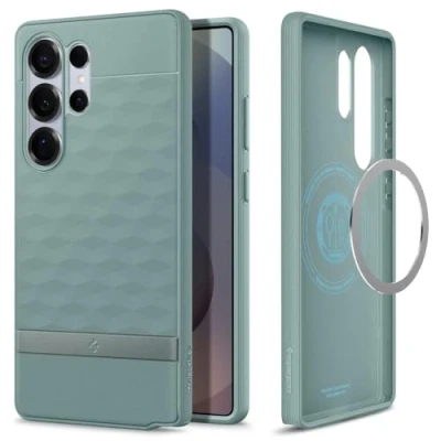 Immagine di Spigen Cover Parallax MagFit Compatibile con Samsung Galaxy S25 Ultra Sage Green