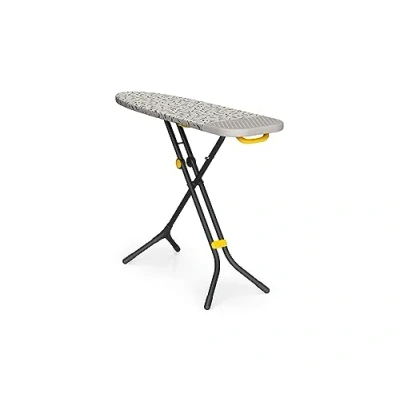 Immagine di Joseph Glide Plus Asse da Stiro 130 x 38 cm Regolabile, Poggiaferro a Vapore Integrato, Copri in Cotone Super Assorbente, Beige/Nero