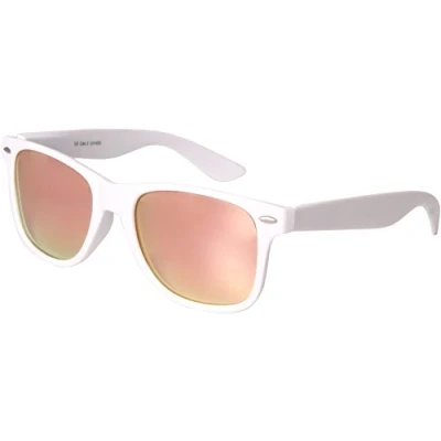 Immagine di BALINCO Occhiali da sole UV400 CAT 3 CE in gomma con cerniera a molla per donne e uomini (nero rosa/rosa)