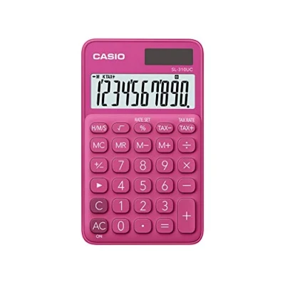 Immagine di Casio SL 310UC RD Calcolatrice Tascabile, Rosso
