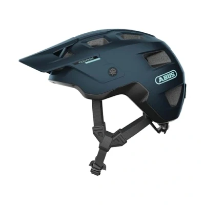 Immagine di Abus, casco da MTB ABUS MoDrop, bici robusto con buona ventilazione per mountain bike, vestibilità individuale, unisex, blu, taglia M