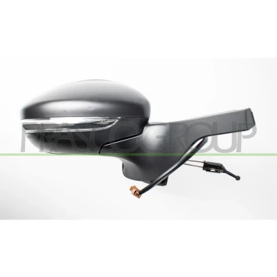 Immagine di Specchio retrovisore esterno Prasco CI3287313 con cavo, sensore Dx nero convesso, senza tinta CITROËN: C3 III