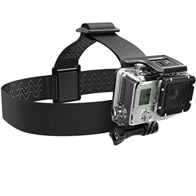 Immagine di Sabrent Fascia da testa Compatibile con GoPro, elastica per videocamere GoPro (GP HDST)