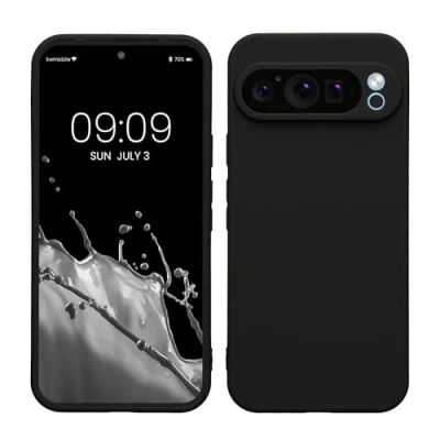Immagine di kwmobile Custodia Compatibile con Google Pixel 9 Pro XL Cover Back Case per Smartphone in Silicone TPU Protezione Gommata nero matt