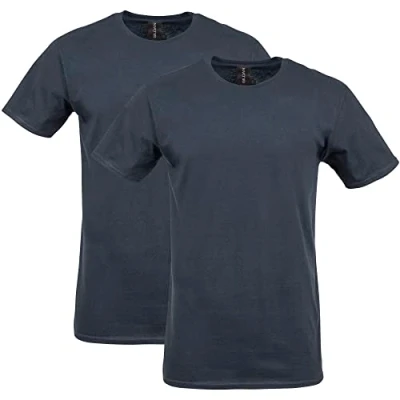 Immagine di Gildan T Shirt da Uomo Softstyle in Cotone, Stile G64000, Confezione 2 Camicia, Nero, XL (Pacco 2)