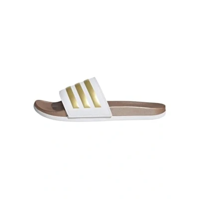 Immagine di adidas Adilette Comfort Slides, Donna, Cloud White/Cloud White/Matte Gold, 44.5 EU