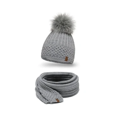 Immagine di Vivisence 7016 SET Sciarpa, Donna, Taglia: One Size, Light grey