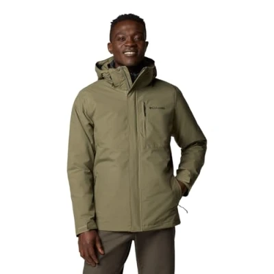 Immagine di Columbia Element Blocker Interchange Jacket, Giacca Invernale 3 In 1 Uomo, Verde (Stone Green), XL