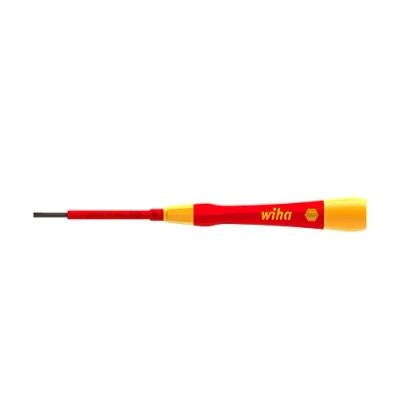 Immagine di Wiha Elettricisti, VDE, Elettronica e meccanica di precisione Cacciavite a taglio Larghezza della lama: 3 mm Lunghezza 60