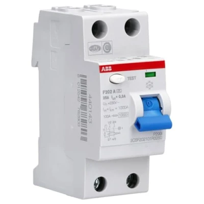 Immagine di ABB 2CSF202101R3250 F202 A 25/0,3 Interruttore differenziale 2 poli 25 0.3 230 V