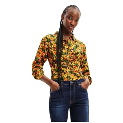 Immagine di Camicia manica lunga Desigual Garden Giallo IT 40