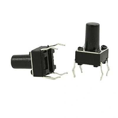 Immagine di 100 pz 6 x mm 9,5 PCB interruttore a pulsante tattile momentaneo 4 pin DIP