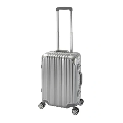 Immagine di Travelhouse London, valigetta rigida in alluminio, con telaio diverse misure e colori, T1169, argento, Handgepäck, Valigia