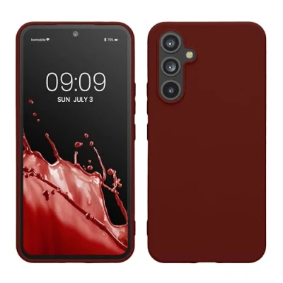 Immagine di kwmobile Custodia Compatibile con Samsung Galaxy A54 5G Cover Back Case per Smartphone in Silicone TPU Protezione Gommata rosso fulvo