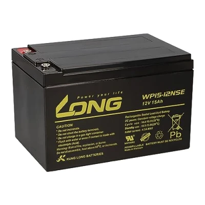 Immagine di batteria 12 V 15 Ah Pb al piombo WP15 NSE compatibile con 13 14 16 AGM 6 DZM ecc.