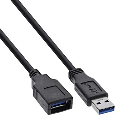 Immagine di InLine 23414 Cavo USB 3.0, Type A Maschio/Femmina, 2 m, Nero