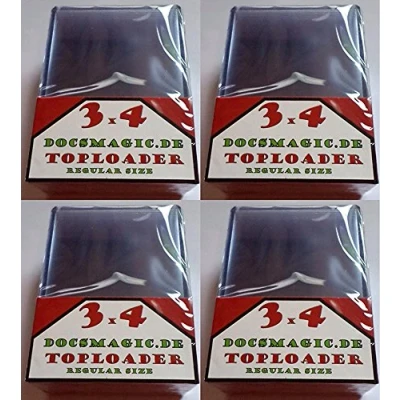 Immagine di docsmagic.de 4 x 25 Toploader 3&quot; 4&quot; Standard Size 70 96