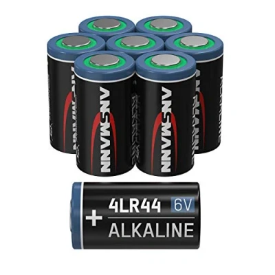 Immagine di ANSMANN Batteria alcalina 4LR44, 6 V, confezione da 8 batterie 4G13, adatte per sistemi di allarme, collari cani, telecomando e molto altro ancora, usa getta estremamente resistenti al