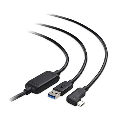 Immagine di Cable Matters Cavo USB C Attivo per visore VR Oculus Quest 2 (Cavo da a C) Nero 5 Metri