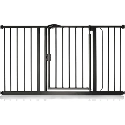 Immagine di Bettacare Cancello per Scale Auto Close, 132,6 cm 139,6 cm, Nero Opaco, Cancelletto di Sicurezza a Pressione, Bambini, Barriera Porte, Corridoi e Spazi