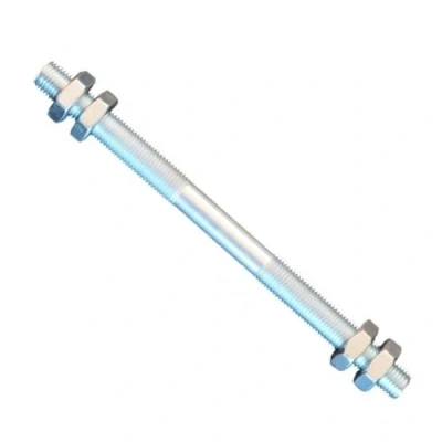 Immagine di 1 pezzo barra filettata M8 destra filettatura sinistra 160 mm + 4 dadi.