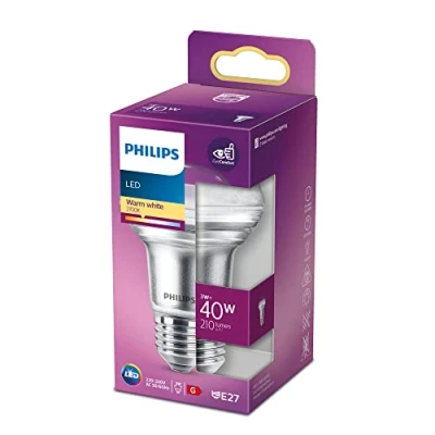 Immagine di Philips Lighting 77381600 LED (monocolore) ERP G (A G) E27 Riflettore 3 W = 40 Bianco caldo (Ø x L) 6.3 cm 10.2 1 pz.