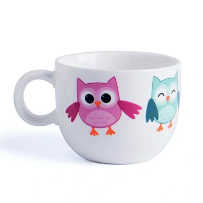 Immagine di Excelsa Animals Tazza caffè Gufo, 70 ml, Porcellana, Bianco