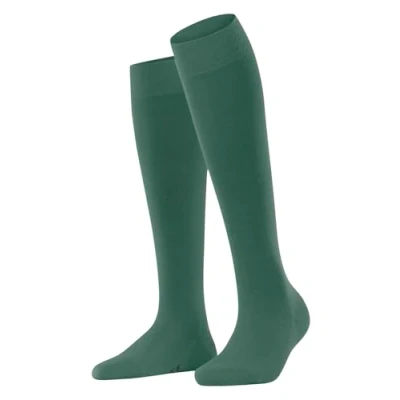 Immagine di Falke Softmerino W KH Lana Cotone al Ginocchio Tinta Unita 1 Paio, Calzini Lunghi Donna, Verde (Caiman 7998), 37 38