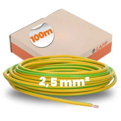 Immagine di LAPP 4520002 Cavo per cablaggi H07V K 1 x 2.50 mm² Verde, Giallo 100 m