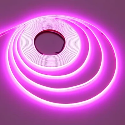 Immagine di TOPAI 24V Striscia LED COB Viola 5mm Ultra Sottile, Strip 5 Metri Alta Luminosità 400LED/M CRI 90+, Strisce Adesive Flessibile Dimmerabile Tagliabile (Solo LED)