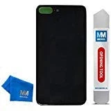 Immagine di MMOBIEL Parte di Ricambio della Copertura Posteriore Batteria in Vetro Compatibile con iPhone 8 Plus 5.5 inch (Nero) Adesivo preinstallato