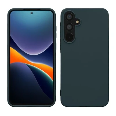 Immagine di kwmobile Custodia Compatibile con Samsung Galaxy A55 5G Cover Back Case per Smartphone in Silicone TPU Protezione Gommata ardesia scuro