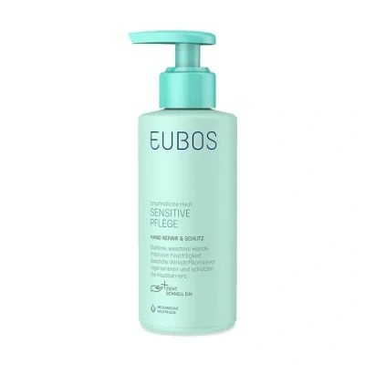 Immagine di EUBOS Cura sensibile, per riparare le mani e proteggere mani, secche screpolate, notevolmente più lisce morbide, dermatologicamente testata, 150 ml