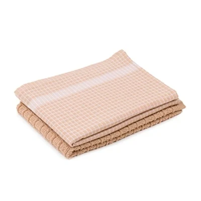 Immagine di Amazon, Strofinacci in 100% cotone jacquard, 50 x 70 cm, colore grigio/bianco, confezione da 2