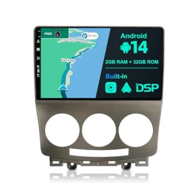Immagine di JOYX Android 12 IPS Autoradio Per Mazda 5 (2005 2010) 2G+32G Senza fili CarPlay + Auto GRATUITI Telecamera DAB Volante Fast Boot DSP Split Screen 4G WIFI Bluetooth 9 Pollici 2 Din