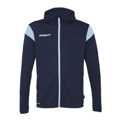 Immagine di uhlsport Giacca da Calcio Squad 27 Track Hood Unisex Allenamento, con Cappuccio e Colletto Alto