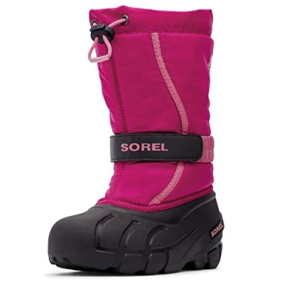 Immagine di Sorel Flurry Boot, Stivali Invernali, Unisex Bambini e ragazzi, Deep Blush/Tropic Pink 2023, 33 EU